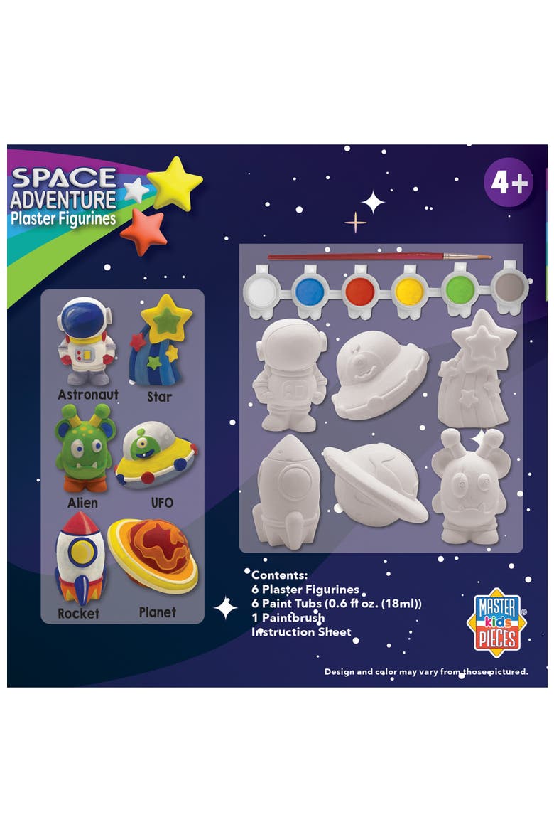 Space Adventure Plaster Paint Set, Alternate, color, Multicolor