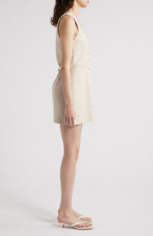 Faithfull The Brand Jaques Linen Minidress In Natural