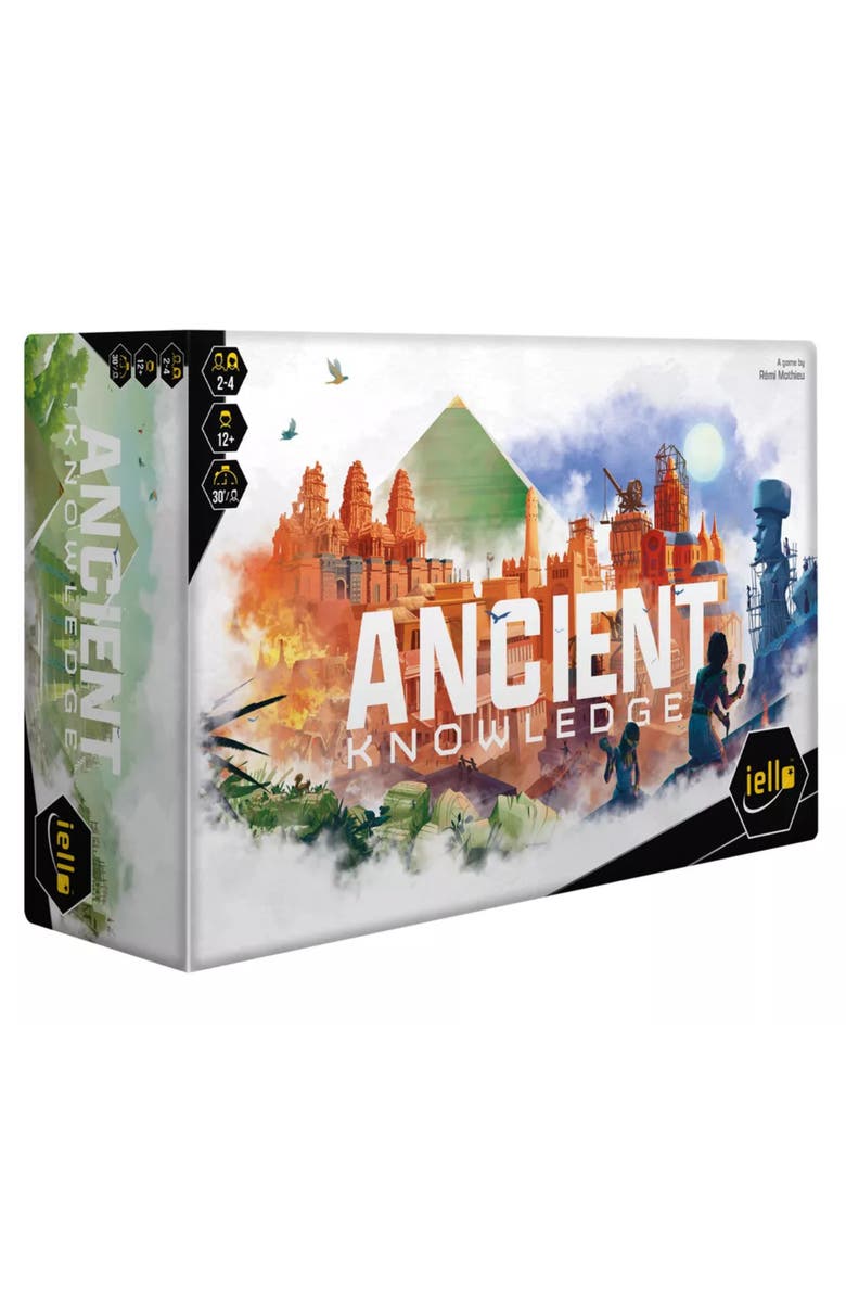 IELLO Ancient Knowledge Strategy Card Game, Tableau Building, 12+, Main, color, Multicolored
