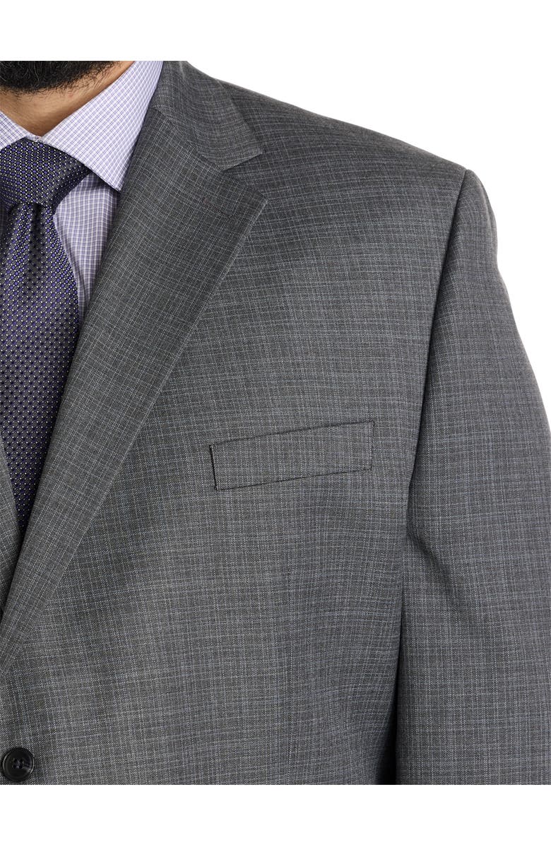Michael Kors Big 
Tall Transitional Check Suit Jacket, Alternate, color, Grey
