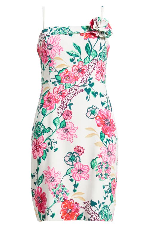 Lilly Pulitzer ® Nickola Floral Print Sleeveless Dress In Coconut