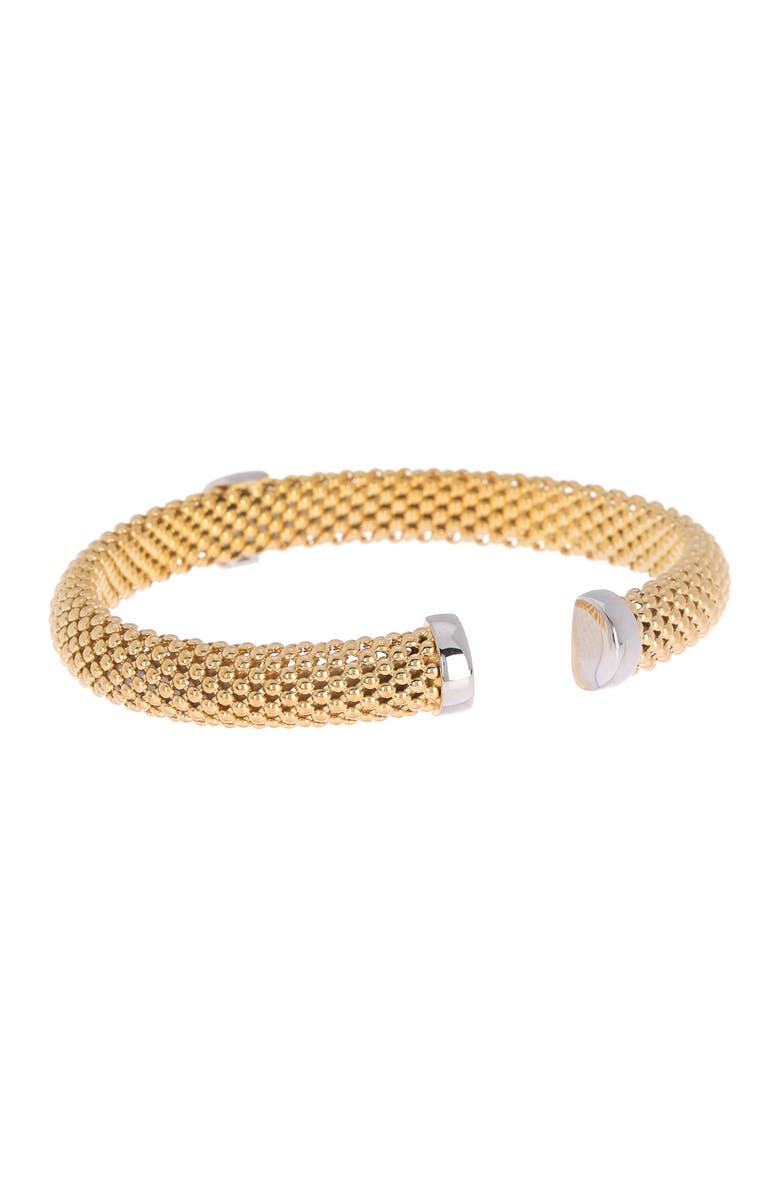 MESHMERISE 18K Gold Vermeil Diamond Bangle Bracelet - 0.12ct., Alternate, color, Yellow