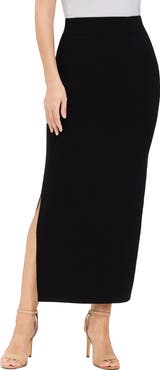 Kimi & Kai Women's Side Slit Knit Maxi Skirt