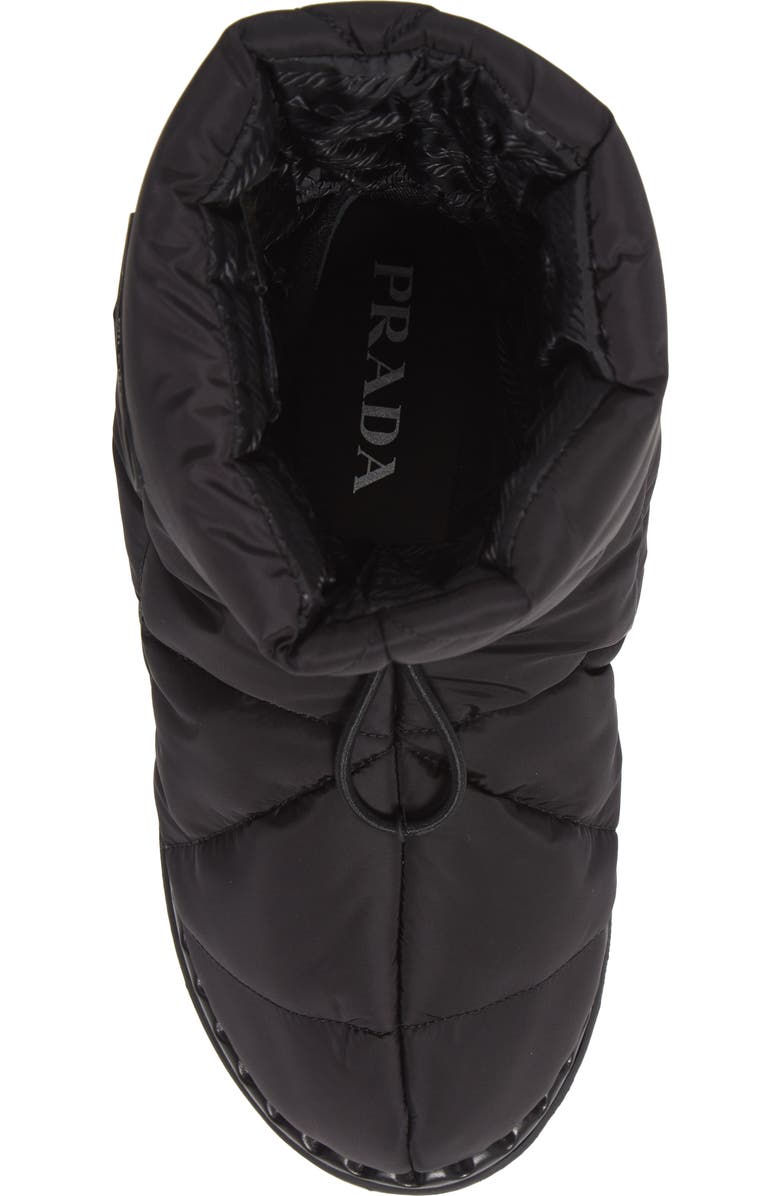 Prada Blow Drawcord Slipper Bootie, Alternate, color,