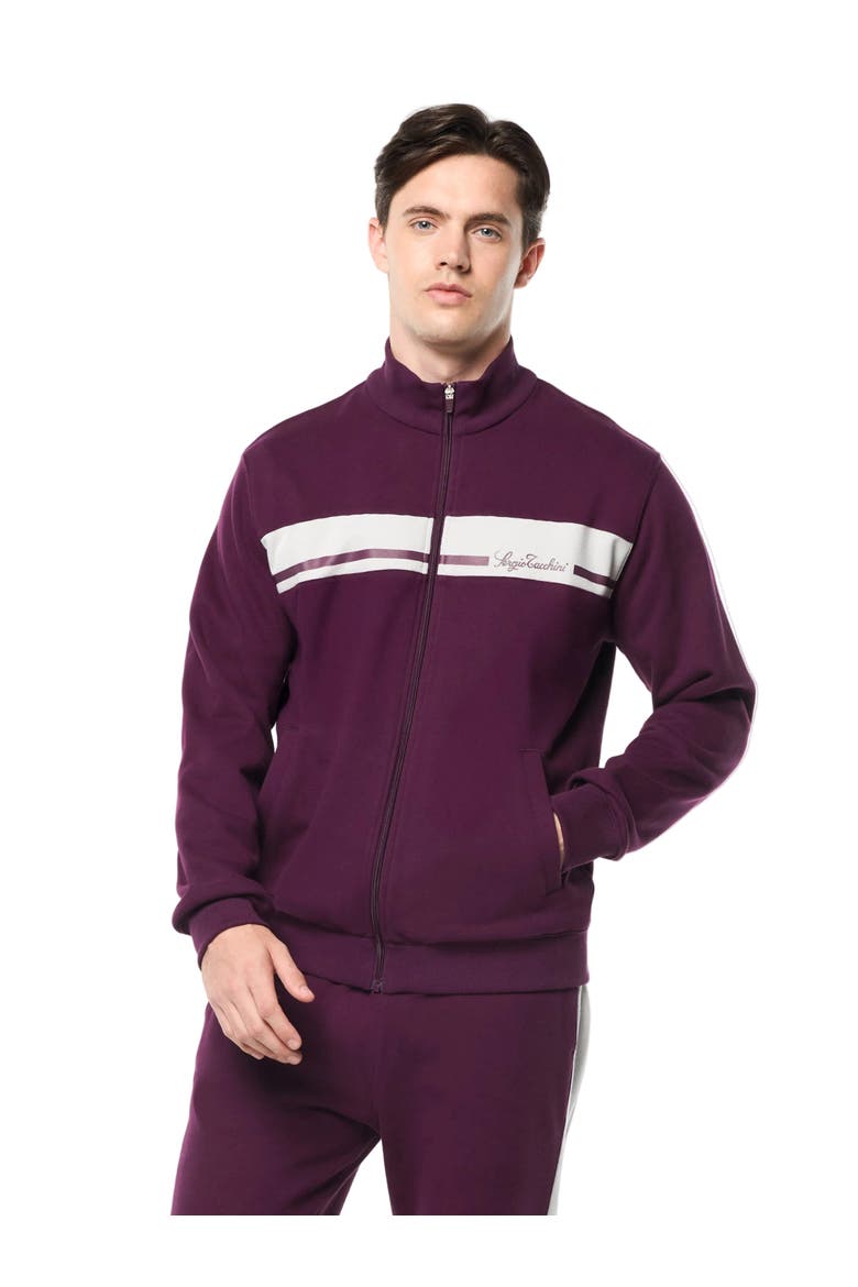 Cursivo Track Jacket, Main, color, POTENT PURPLE