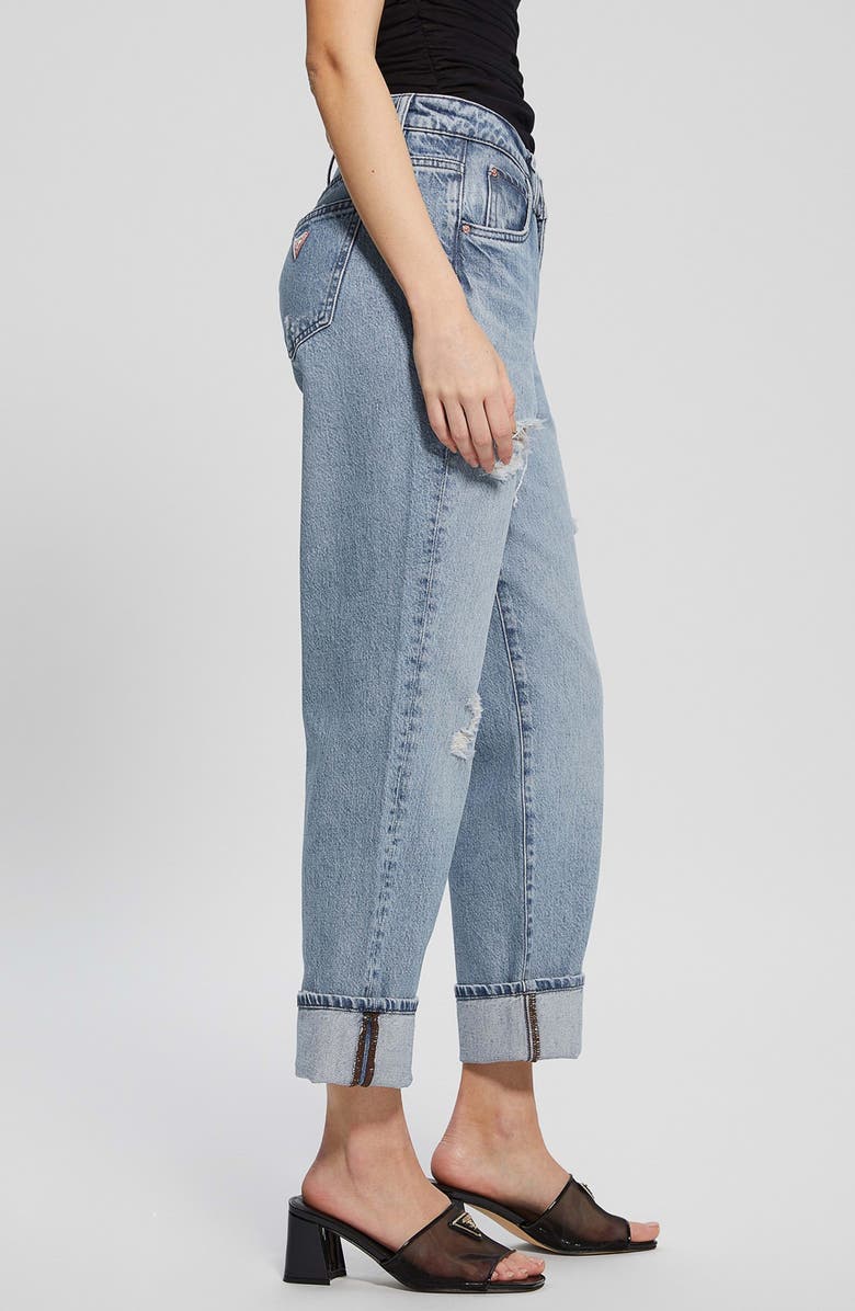 GUESS High Rise Cuffed Boyfriend Jeans, Alternate, color, Nonsense