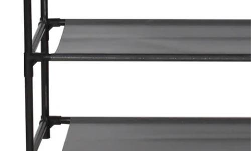 J&v Textiles J And V Textiles 4-tier Shoe Rack In Black