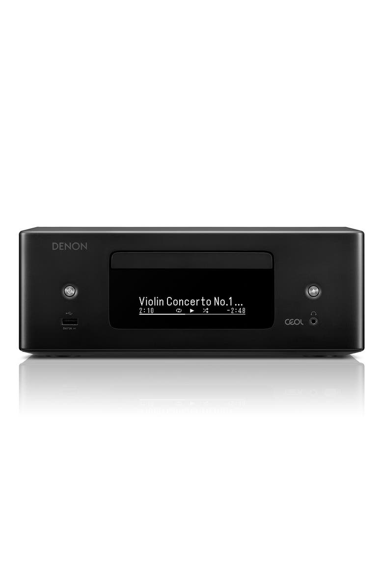 Denon RCD-N12 Network Connected Mini Hi-Fi System, Main, color, Black