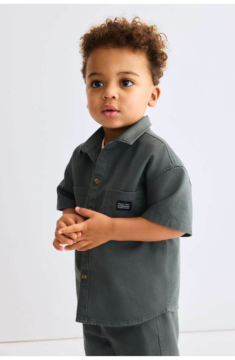 H&M 3-piece Cotton Set, Alternate, color, Dark Green