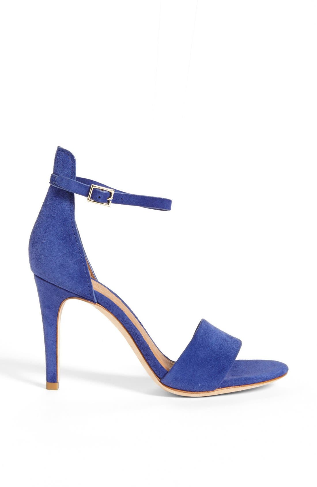 'Jaclyn' Suede Sandal, Alternate, color, COBALT