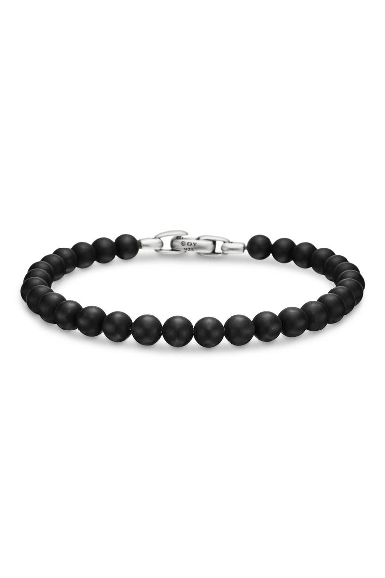 Spiritual Beads Bracelet, Main, color, BLACK