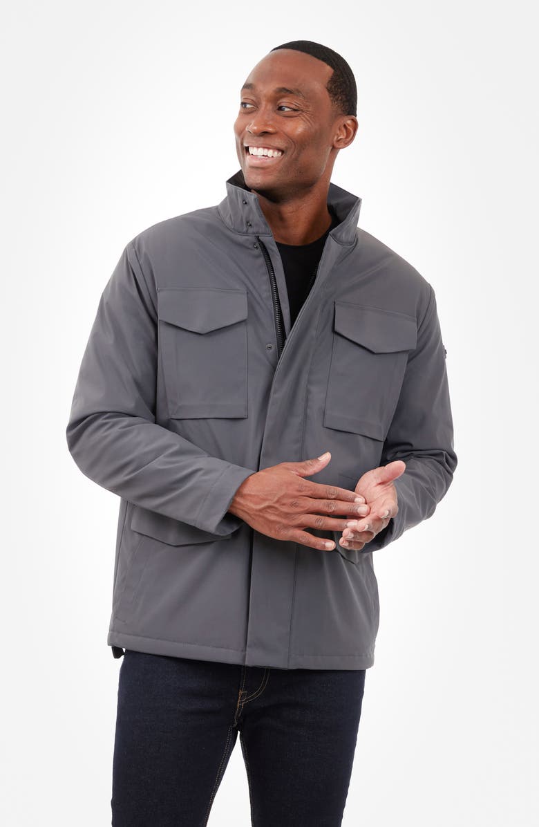 Michael Kors Charleton Water Resistant Jacket, Alternate, color, Charcoal