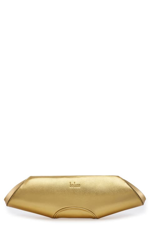 Elizabeth Leather Baguette Clutch