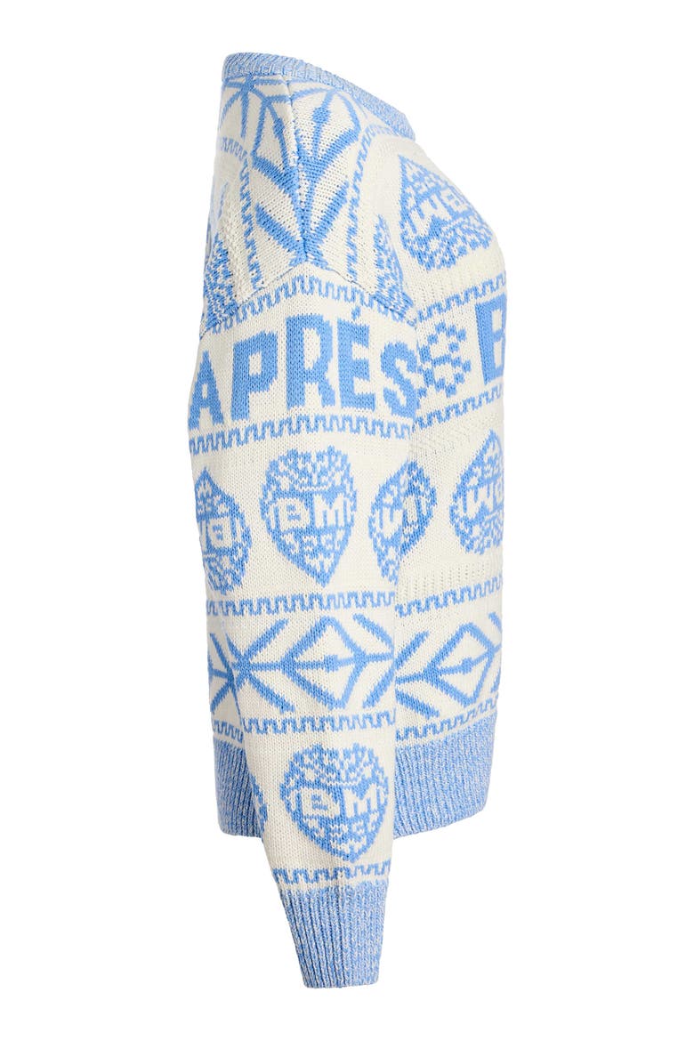 Après Bride Fair Isle Sweater, Alternate, color, Blue