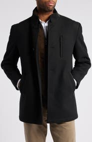 Johnston & Murphy Upton Car Coat with Removable Bib