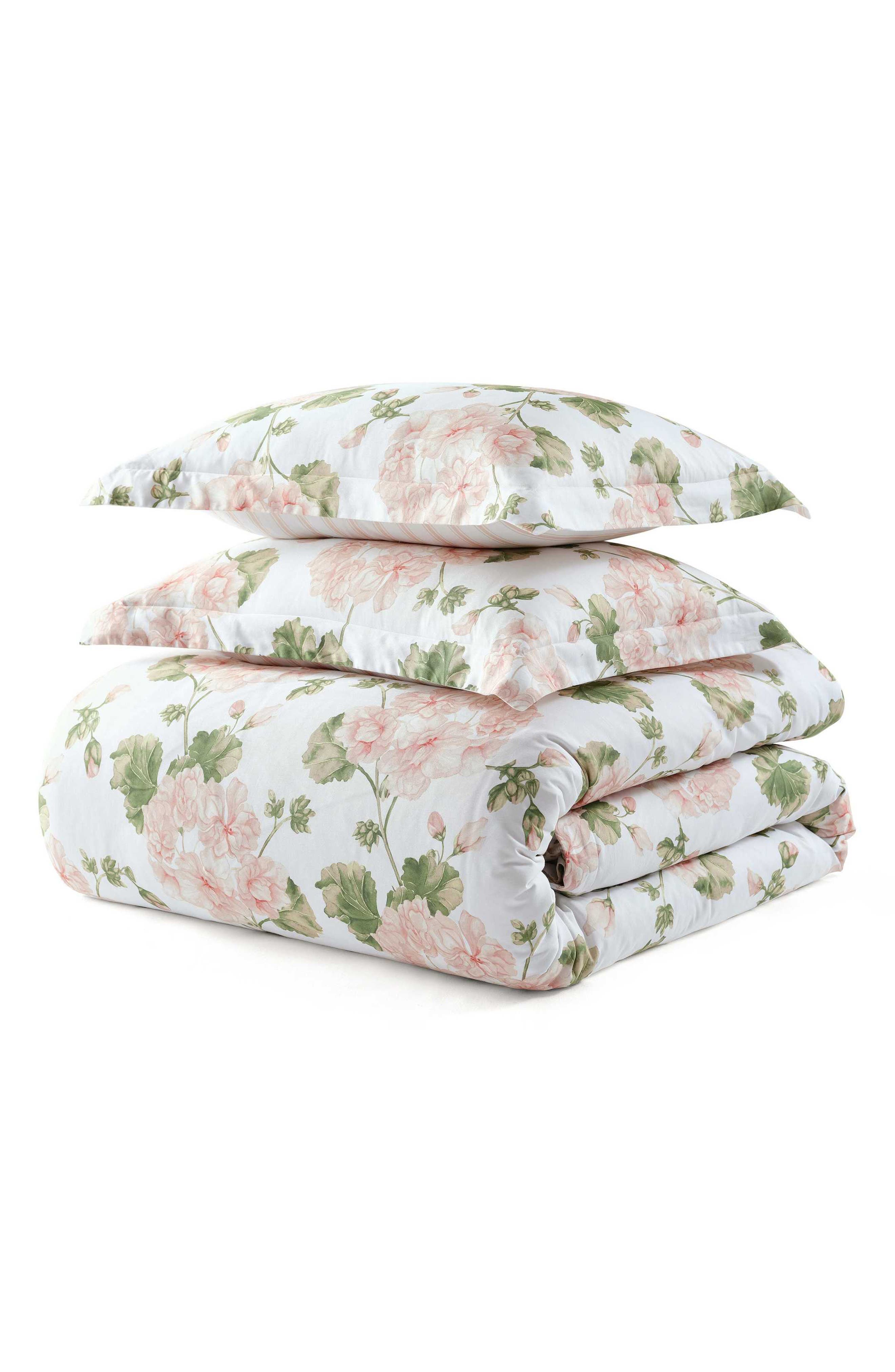 Geranium Bloom Cotton Sateen Comforter Set