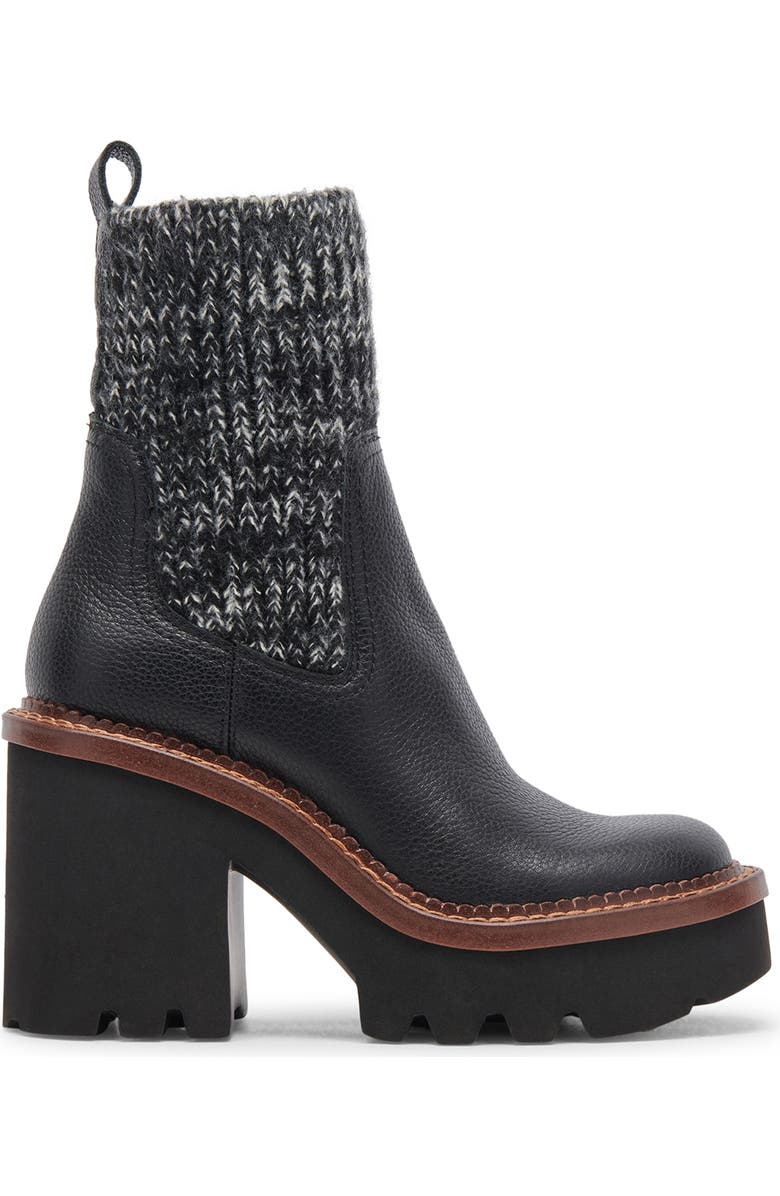 Dolce Vita Drago Platform Boot, Alternate, color, Black Leather