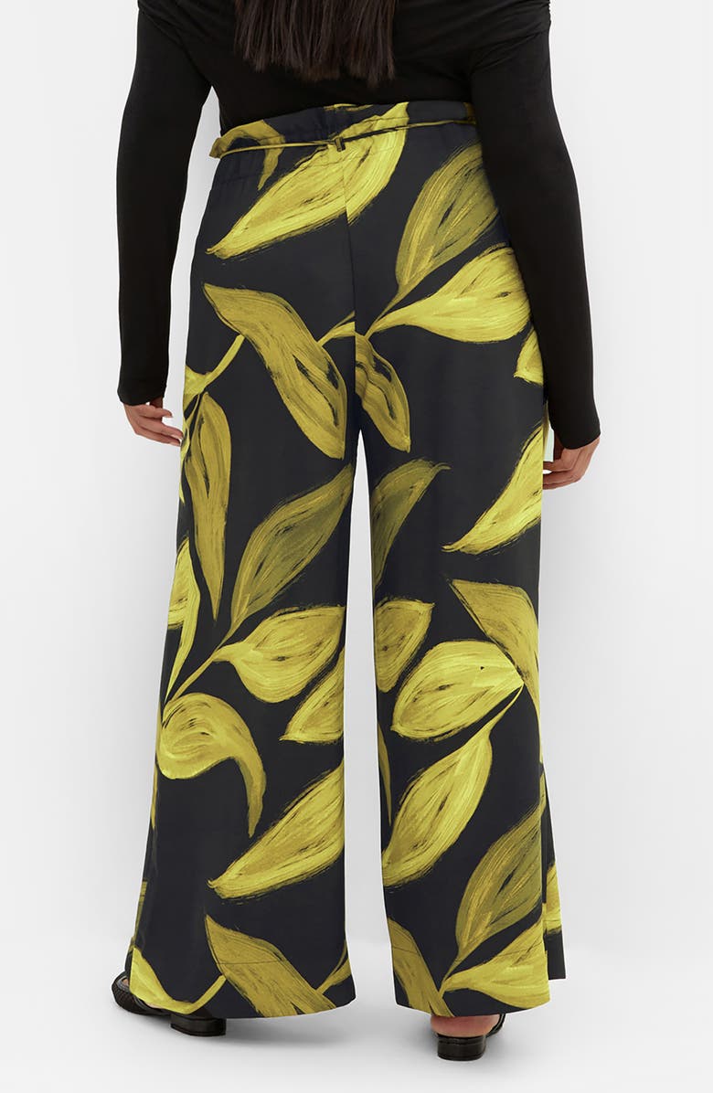 City Chic Shania Paperbag Waist Wide Leg Pants, Alternate, color, Abstract Zest