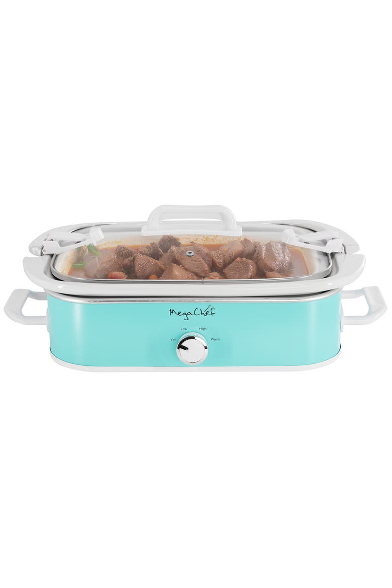 3.5 Quart Casserole Slow Cooker, Main, color, Blue