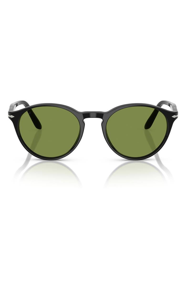 Persol 50mm Phantos Sunglasses, Main, color, Black / Green