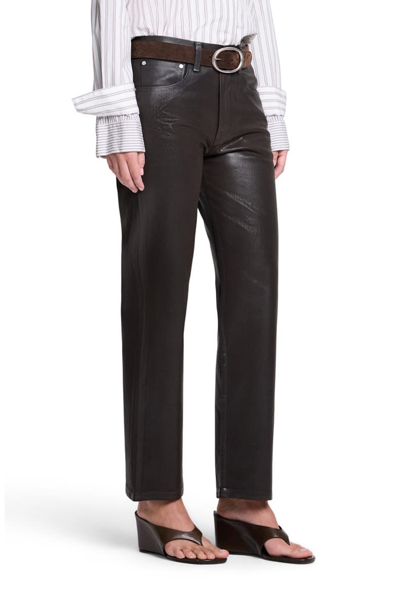Kent St Straight Leg Ankle Pants, Alternate, color, CHOCOLATE