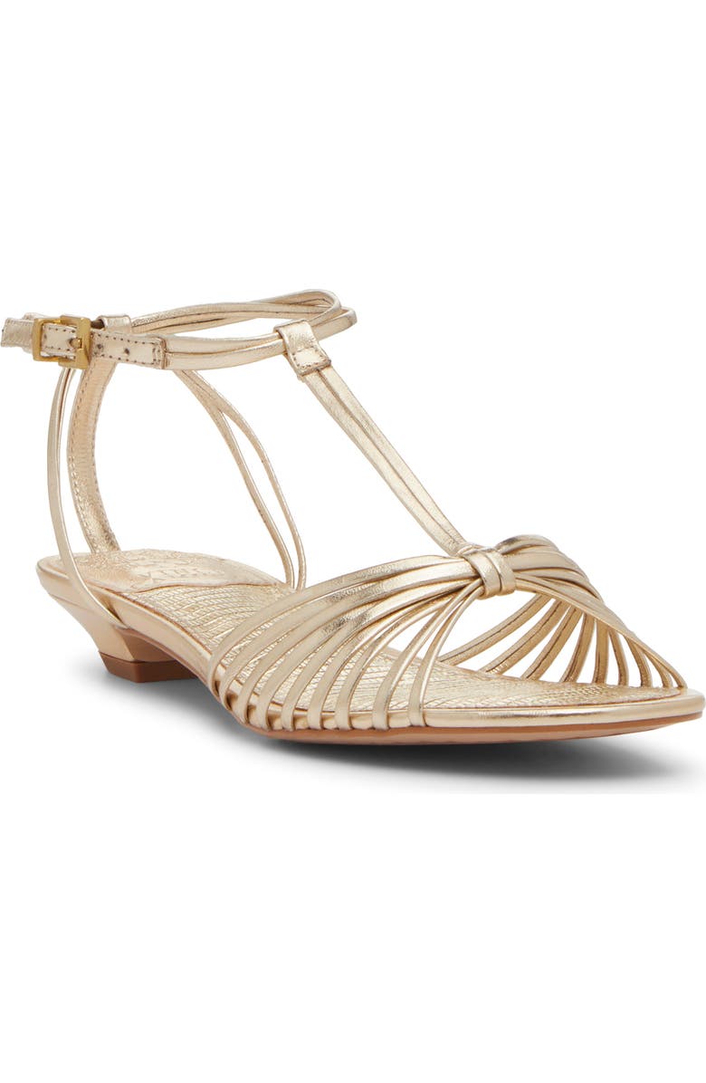 Vince Camuto Maura Ankle Strap Sandal, Main, color, Egyptian Gold