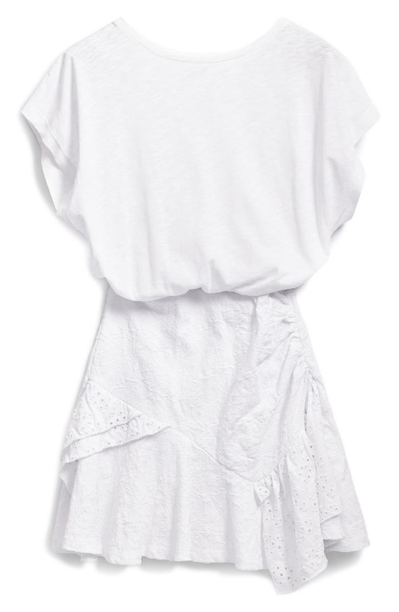 Desigual Asymmetric Minidress, Alternate, color, White