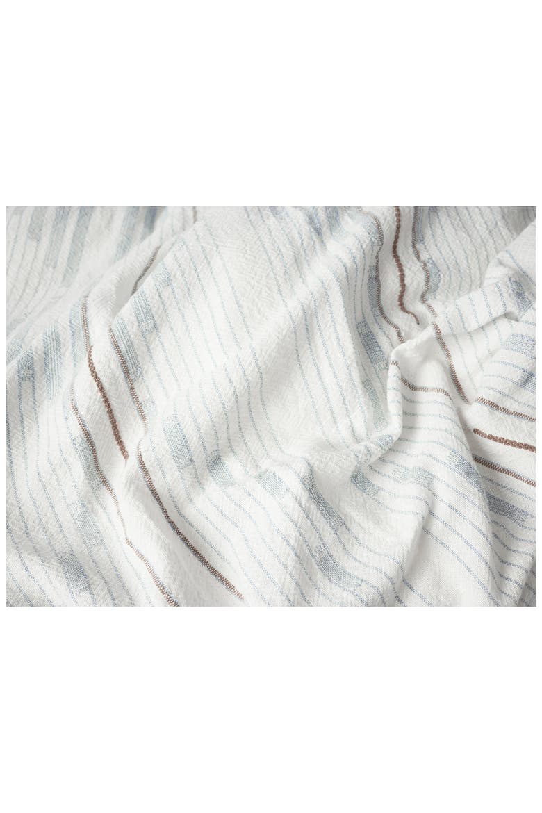 Morelia Jacquard Organic Cotton Duvet, Alternate, color, WAVE