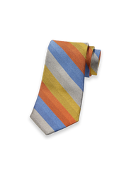 Paul Fredrick Patterned Woven Silk Tie
