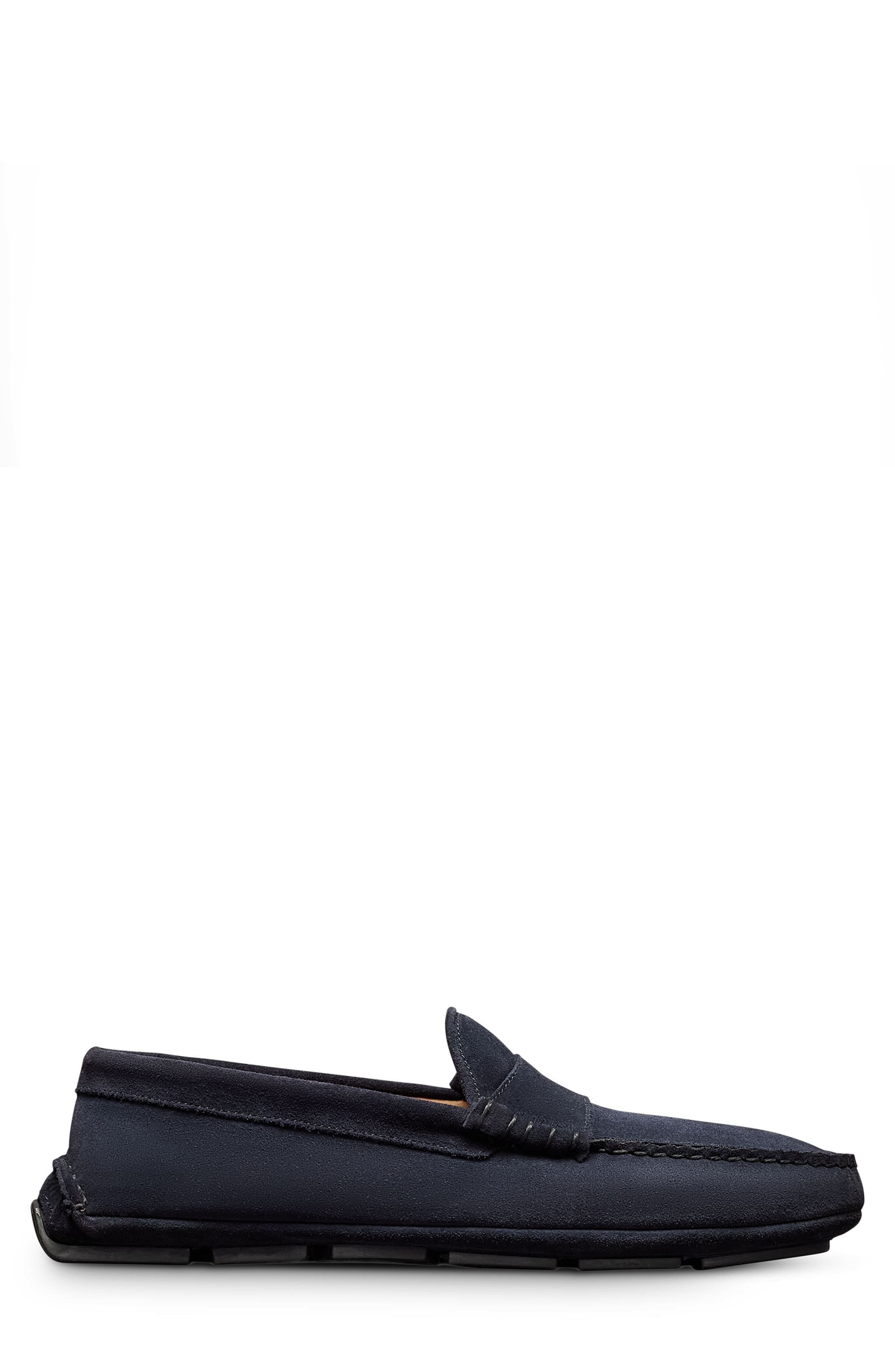 Apex Driving Loafer, Alternate, color, NAVY SUEDE