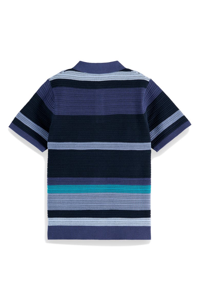 Scotch 
Soda Kids
 Stripe Textured Polo, Alternate, color, 