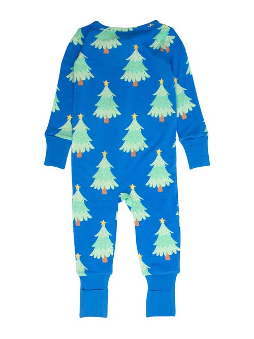 Rufflebutts Softsnooze Convertible One Piece Pajama In Blue