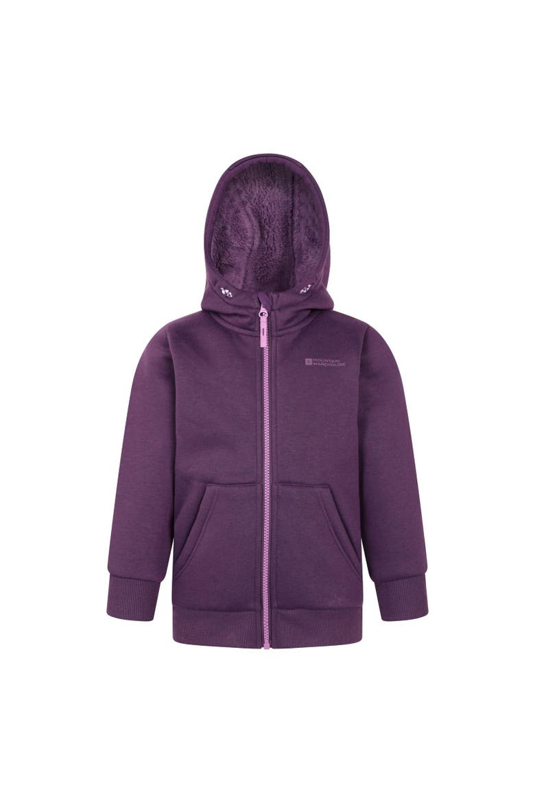 Childrens/Kids Alpine II Full Zip Hoodie, Alternate, color, Purple