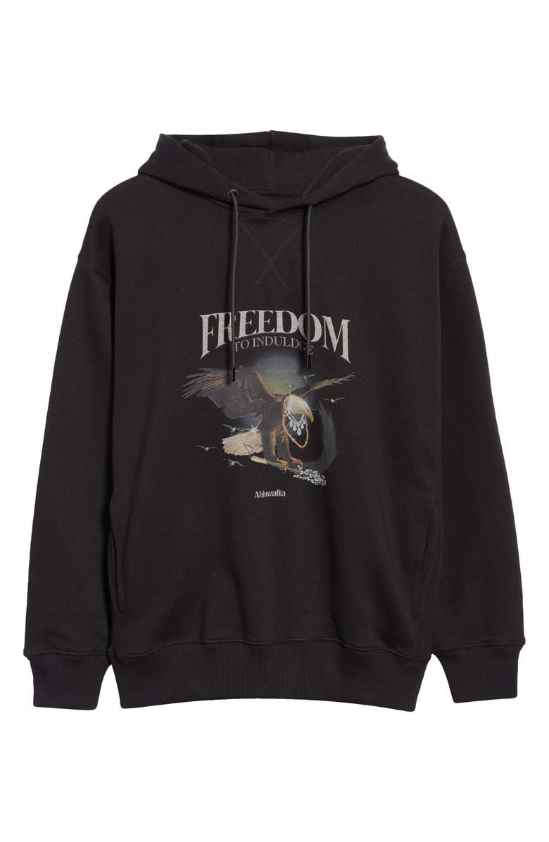 Ahluwalia Freedom to Indulge Cotton Blend Graphic Hoodie, Alternate, color, 