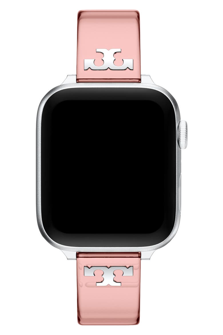 The Single T Jelly 16mm Apple Watch® Watchband, Alternate, color, PINK