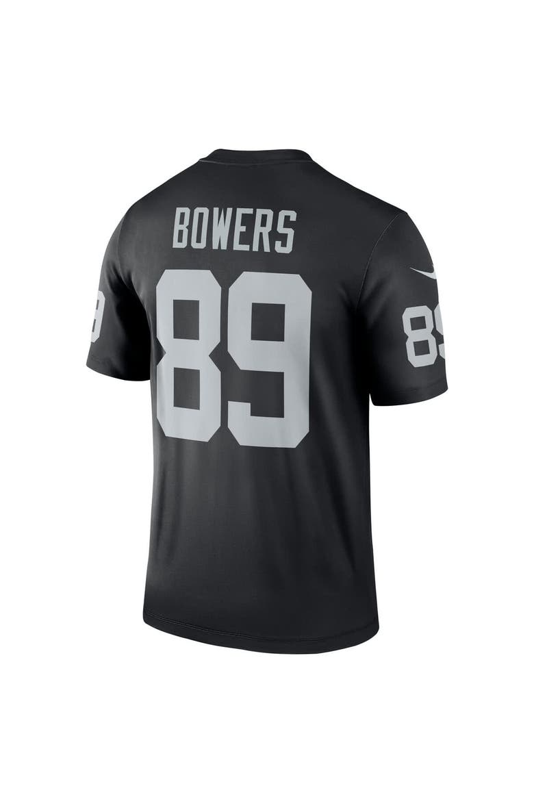 Men's Nike Brock Bowers Black Las Vegas Raiders Legend Player Performance Top, Alternate, color, Black