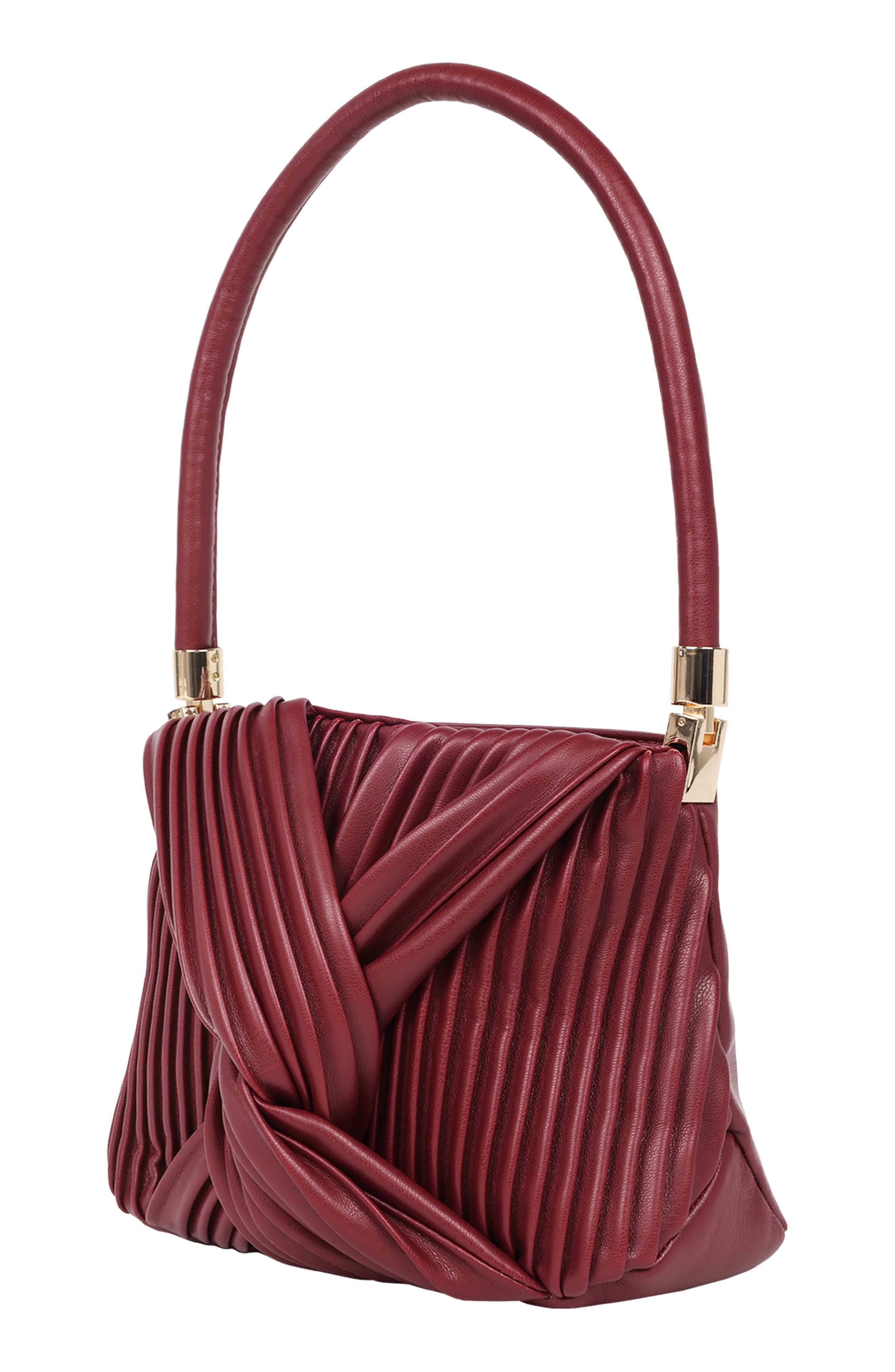 JASON WU Pleated Knot Handbag, Alternate, color, 