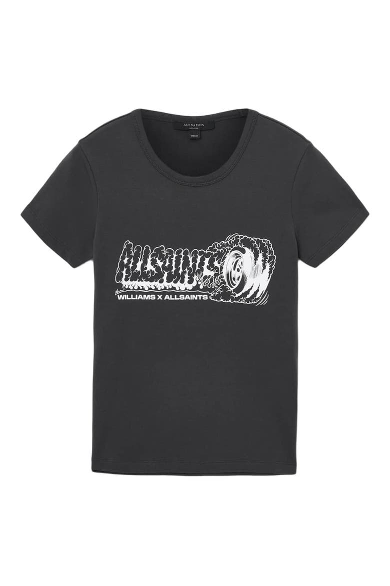 Stevie Graphic Print Burnout T-Shirt, Alternate, color, WASHED BLACK