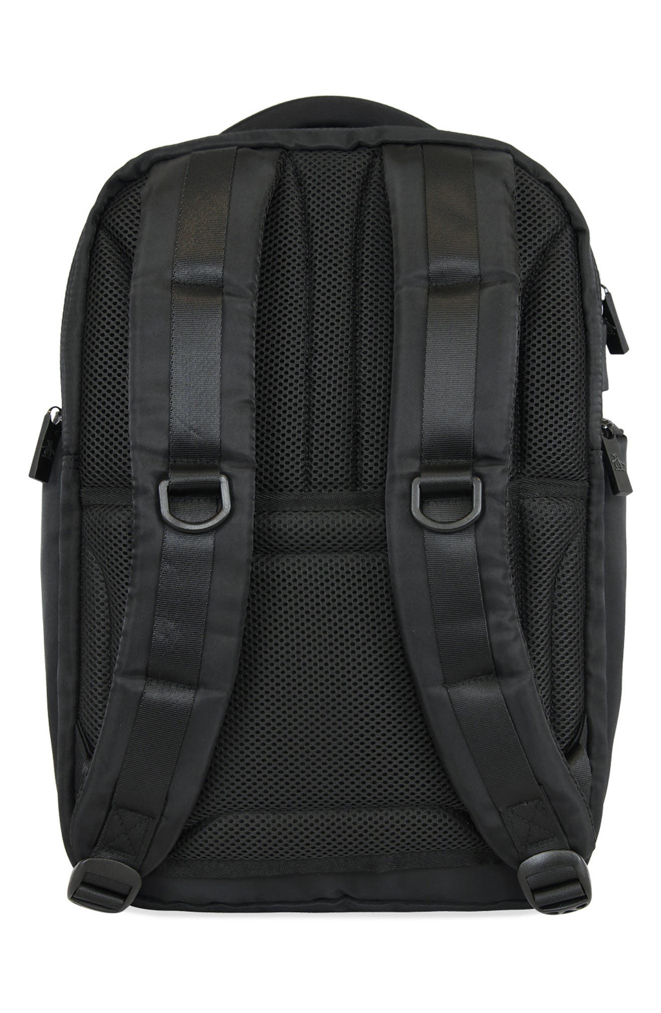 Original Penguin Zip Nylon Backpack, Alternate, color, Black