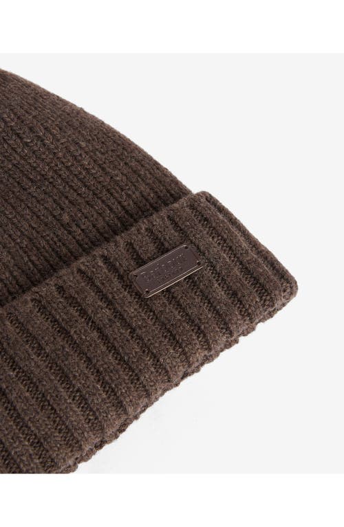 Barbour Carlton Wool Blend Beanie In Brown