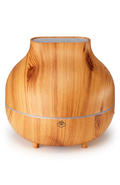 Serene House Mist Faux Wood Ultrasonic Aroma Diffuser In Brown