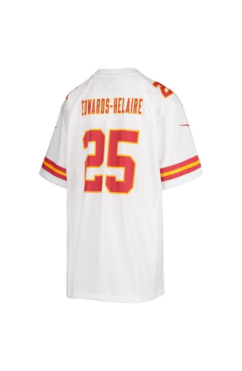 Nike Youth Nike Clyde Edwards-Helaire White Kansas City Chiefs Game Jersey, Alternate, color,