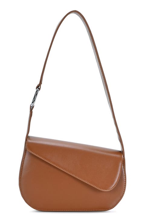 Asymmetric Flap Shoulder Bag