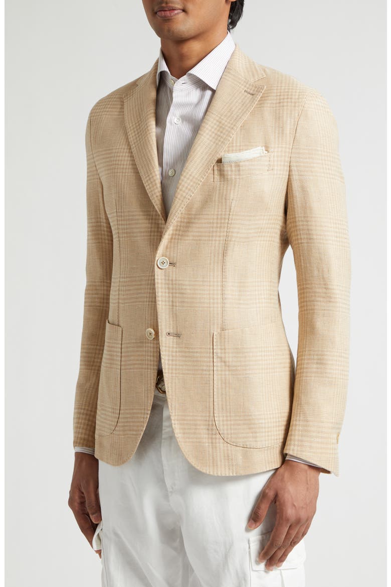 Glen Plaid Soft Sport Coat, Alternate, color, CORIANDER