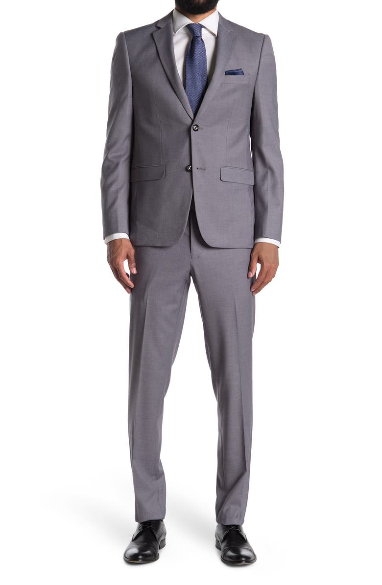 SOUL OF LONDON Two-Piece Suit, Main, color, Silver