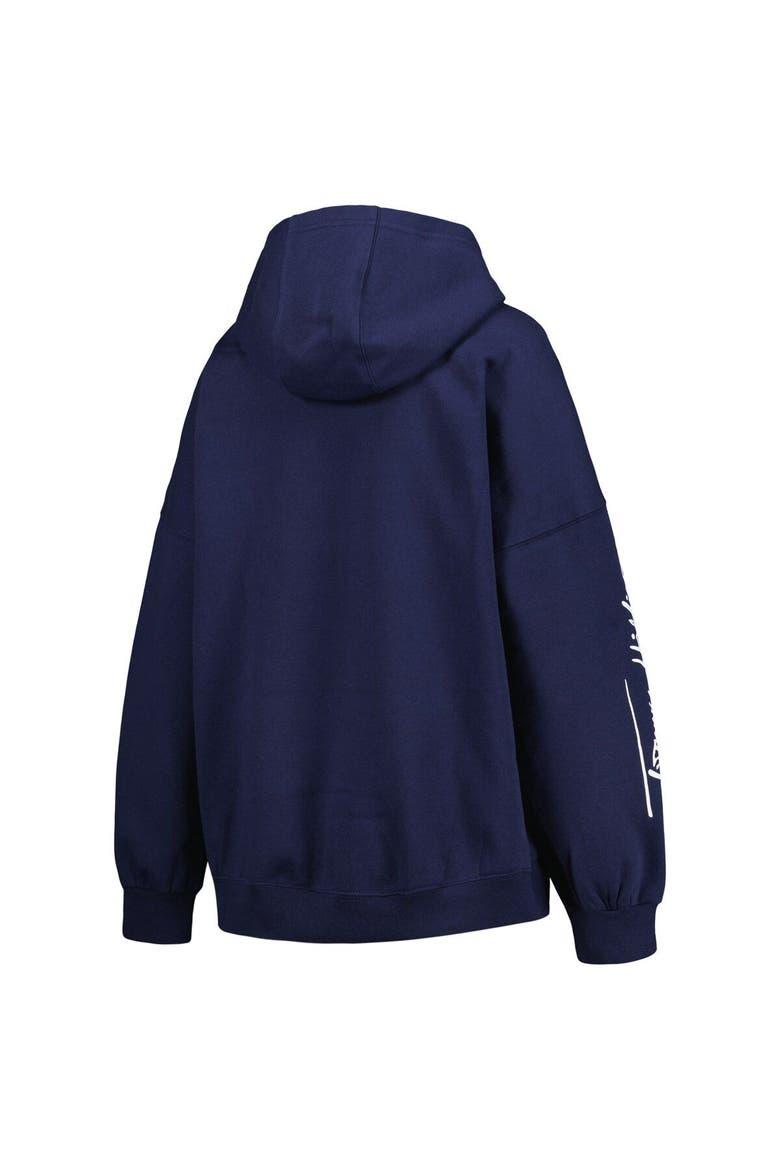 Women's Tommy Hilfiger College Navy Seattle Seahawks Becca Drop Shoulder Pullover Hoodie, Alternate, color, Navy