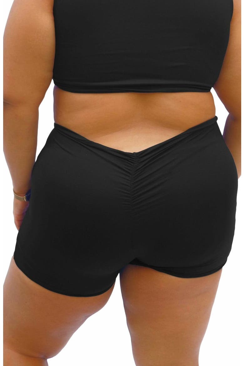 Emma 3" Swim Shorts, Alternate, color, Black