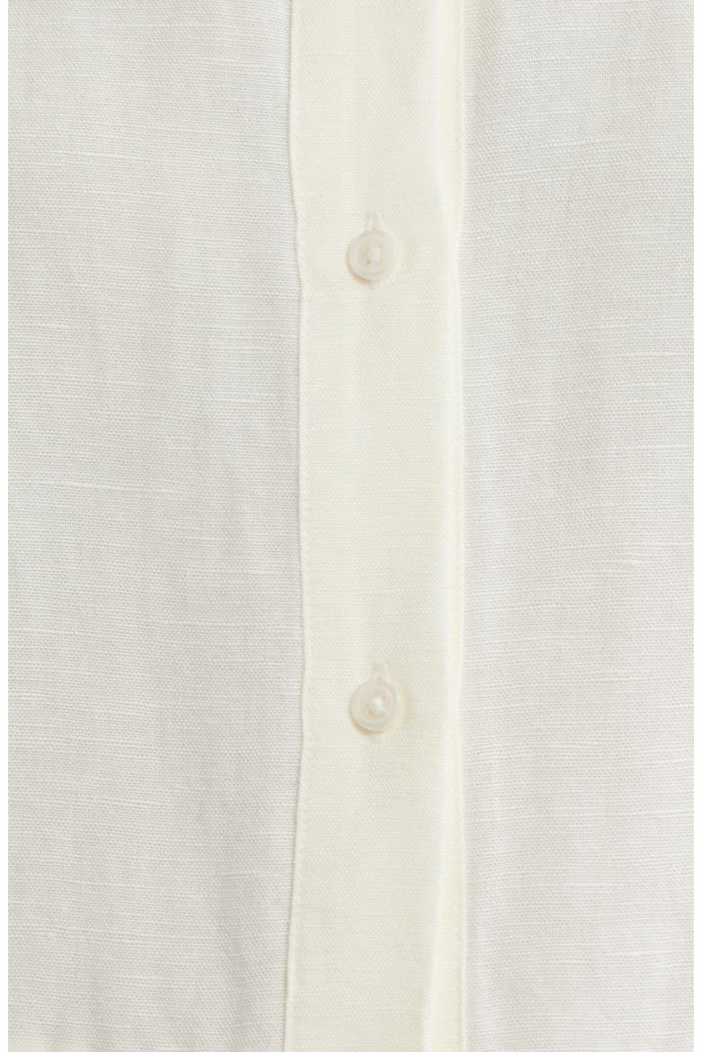 Linen Blend Balloon Sleeve Dress, Alternate, color, SOFT CREAM