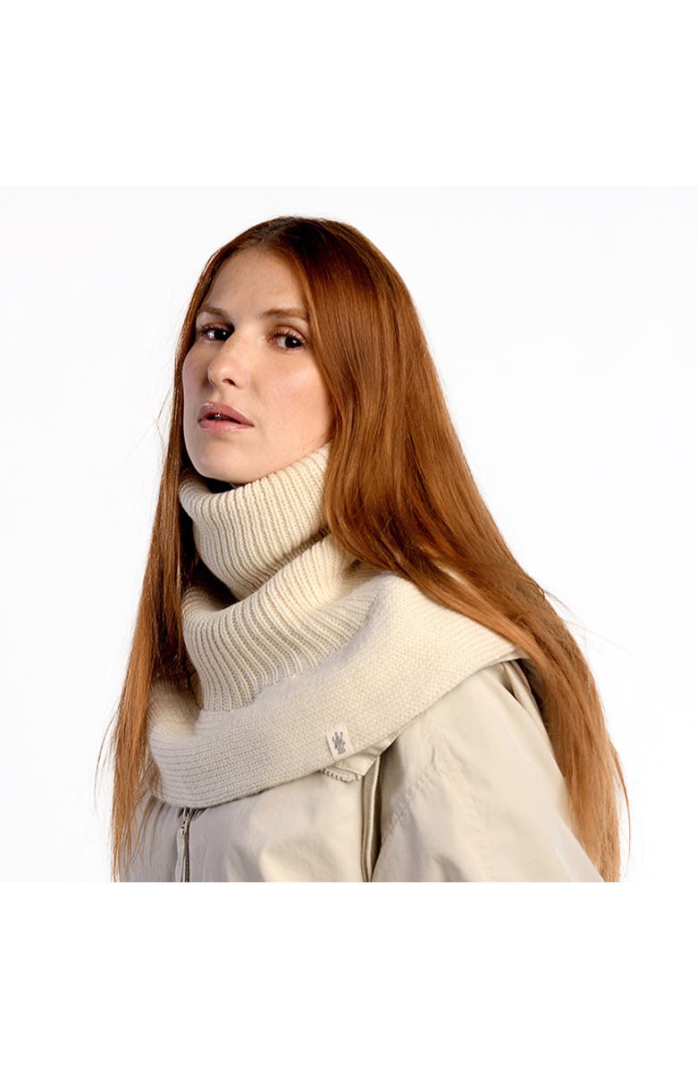 Nirvanna Designs Hank Neckwarmer, Alternate, color, White