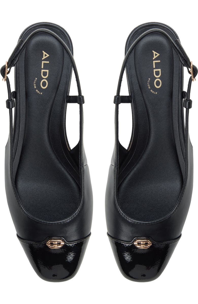 ALDO Maree Slingback Cap Toe Pump, Alternate, color, Black